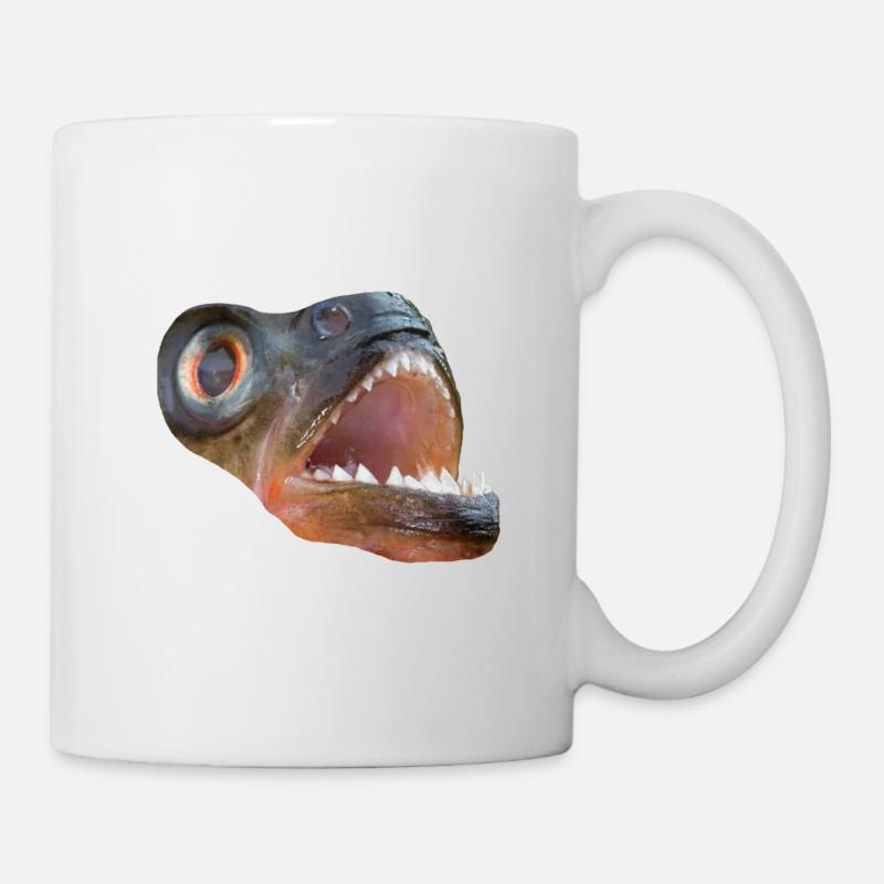 piranha am431 - Tasse - Weiß