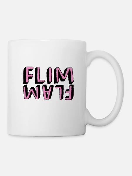 Flim Flam Flamingo - Tasse - Weiß