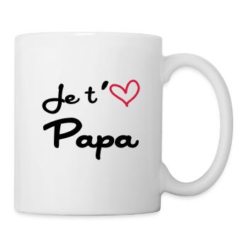 Je t'aime Papa - Mug blanc - blanc - Droite
