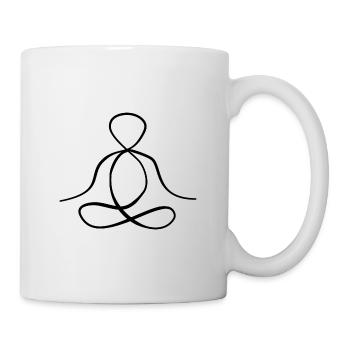Yoga Relax Peace Freedom Sports Rest - Mug - white - Right