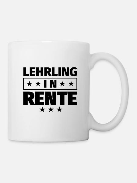 Lehrling in Rente Geschenke - Tasse - Weiß