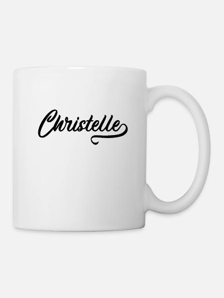 Christelle - Vorname - Tasse - Weiß