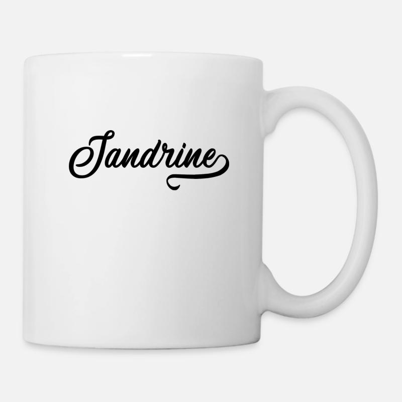 Sandrine - Prénom - Mug blanc - blanc
