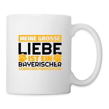 Bayerischer Gebirgsschweisshund Geschenke lustig - Tasse - Weiß - Rechts