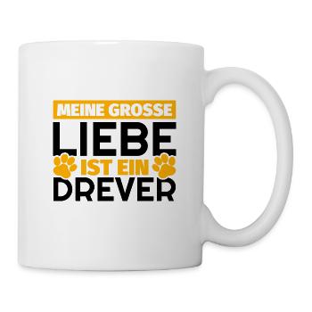Drever Geschenke lustig - Tasse - Weiß - Rechts