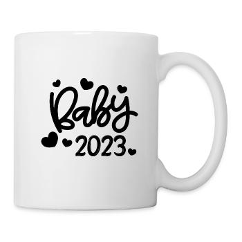 Bébé 2023 Grossesse Annonce Naissance bébé - Mug blanc - blanc - Droite