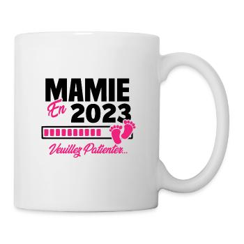 Mamie en 2023 / Cadeau future mamie 2023 - Mug blanc - blanc - Droite