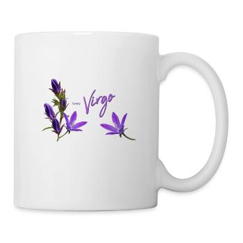 Virgo Zodiac Sign Virgo Bellflower - Mug - white - Right