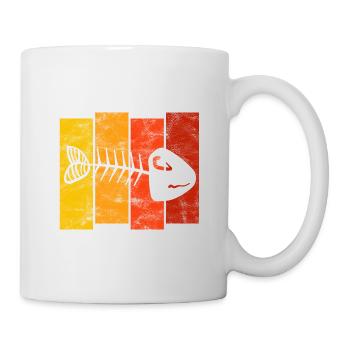 Arête de poisson pour les pêcheurs, les pêcheurs et les enfants | Poissons - Mug blanc - blanc - Droite