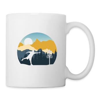 Disc Golf - Disc Golfing Spieler Ultimate Frisbee - Tasse - Weiß - Rechts
