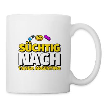 Tango Argentino Tanz lustig Geschenk - Tasse - Weiß - Rechts