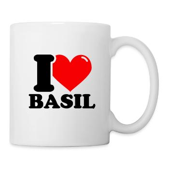 Ich liebe Basilikum - Tasse - Weiß - Rechts