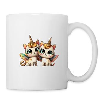 Cats Sisters Unicorn Cat with wings Child - Mug - white - Right