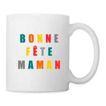 BONNE FÊTE. FÊTE DES MÈRES. FÊTE DES PÈRES. FÊTE - Mug blanc - blanc - Droite