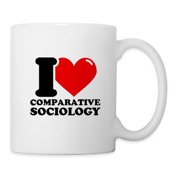 J’adore la sociologie comparée - Mug blanc - blanc - Droite