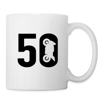 50 Motard Moto 50 - Mug blanc - blanc - Droite