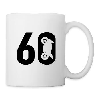 60 Biker Motorrad 60 - Tasse - Weiß - Rechts