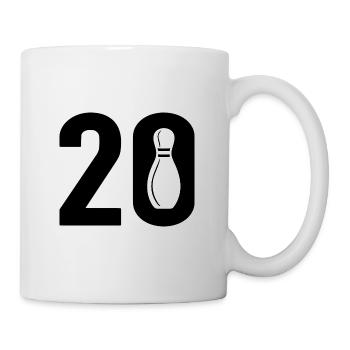 20 Bowling Bowler 20 - Tasse - Weiß - Rechts