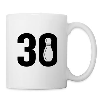 30 Bowling Bowler 30 - Mug blanc - blanc - Droite