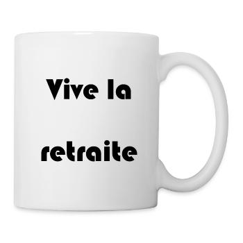 RETRAITE. RETRAITE. RETRAITEE. RETRAITE - Mug blanc - blanc - Droite