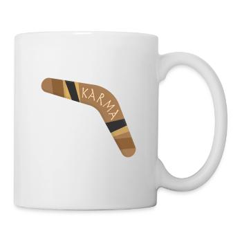 Karma boomerang - Tasse - Weiß - Rechts