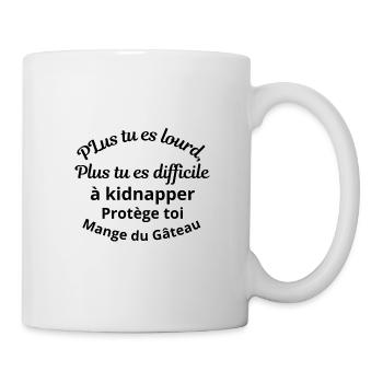 Citation Drôle - Humour - Mug blanc - blanc - Droite