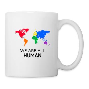 human proud LGBT rainbow - Mug - white - Right