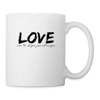 Liebe einzigartig, du - Tasse - Weiß - Rechts