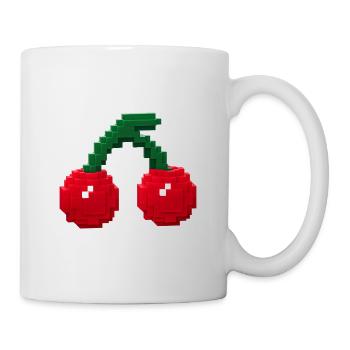 Cherry voxel cute - Mug - white - Right