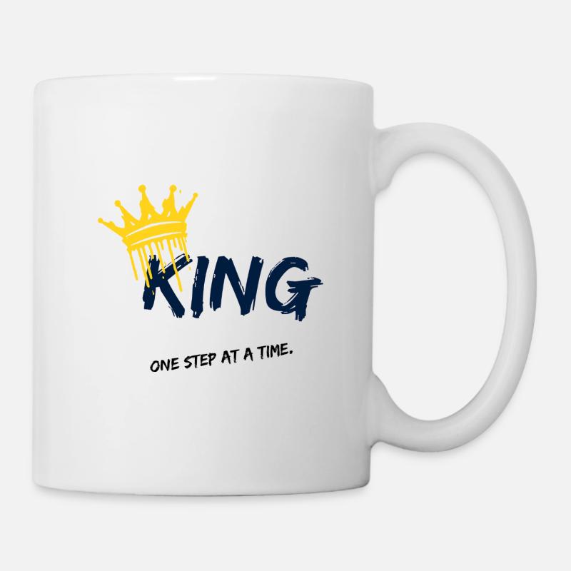 King Spray Crown Black Blue - Mug - white