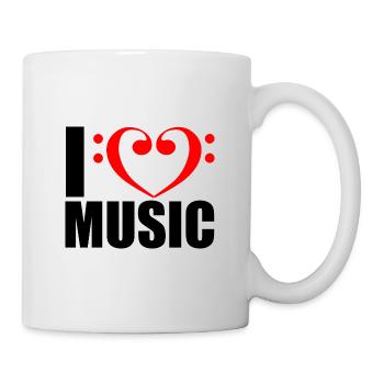 I love music - Mug - white - Right