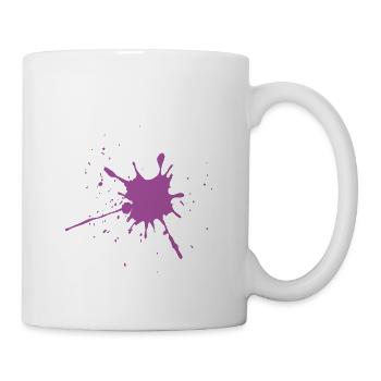 Color blob of blob color splash magenta gift - Mug - white - Right