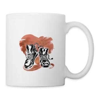 J'adore les baskets - Mug blanc - blanc - Droite