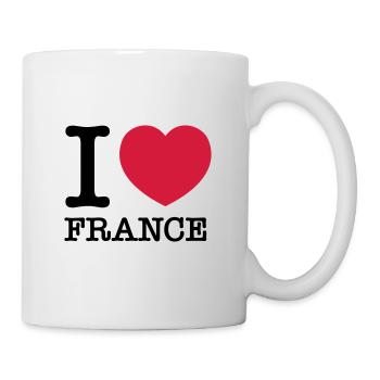 I love france - Tasse - Weiß - Rechts