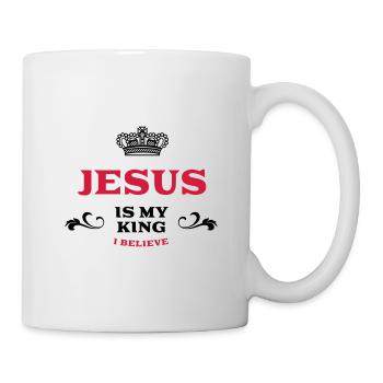 Jésus est mon roi - Mug blanc - blanc - Droite