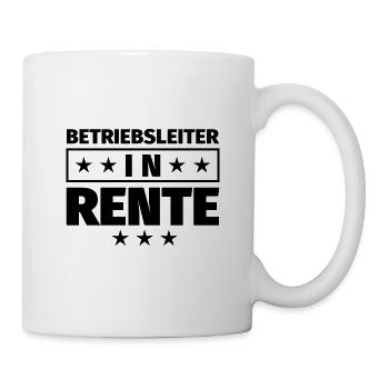 Betriebsleiter in Rente Geschenke - Tasse - Weiß - Rechts