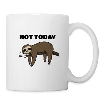 Funny Sloth, Not Today, Sloth Lover - Mug - white - Right