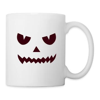 Halloween Visage effrayant Halloweenstyle - Mug blanc - blanc - Droite