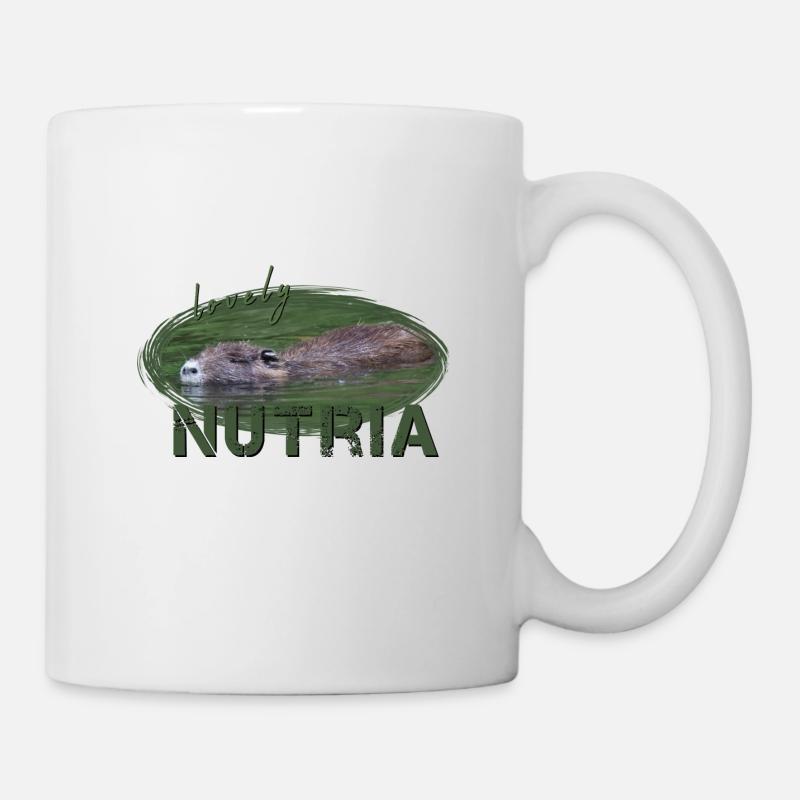 Nutria Castor Rat d’eau Rat d’eau - Mug blanc - blanc