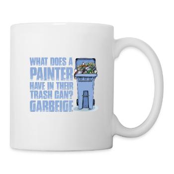 Peintre et vernisseur, le métier le meilleur et le plus ennuyeux - Mug blanc - blanc - Droite