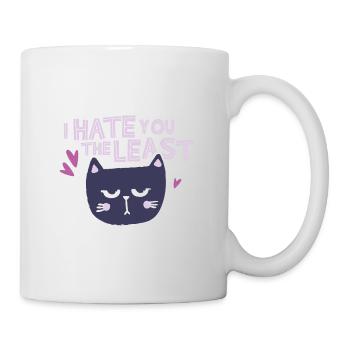 Hate you the least white - Mug - white - Right