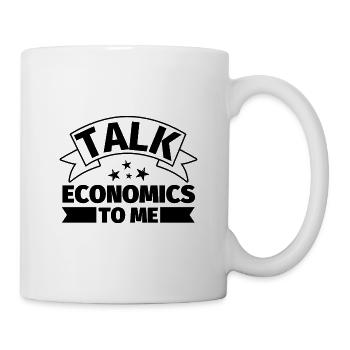 Parlez-moi d’économie - Mug blanc - blanc - Droite