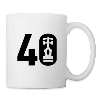 40 Formule Motorsport - Mug blanc - blanc - Droite