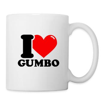 J’adore le gumbo - Mug blanc - blanc - Droite