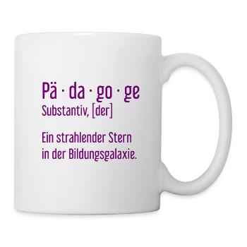 Pädagoge Pädagogen Schule Lehrer Unterricht - Tasse - Weiß - Rechts
