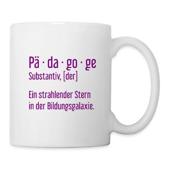 Pädagoge Pädagogen Schule Lehrer Unterricht - Tasse - Weiß - Rechts