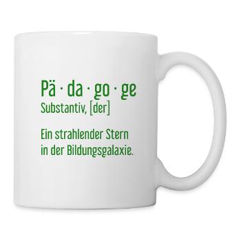 Pädagoge Pädagogen Schule Lehrer Unterricht - Tasse - Weiß - Rechts