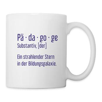 Pädagoge Pädagogen Schule Lehrer Unterricht - Tasse - Weiß - Rechts