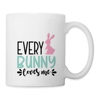 Design Every Bunny Loves me - Mug blanc - blanc - Droite
