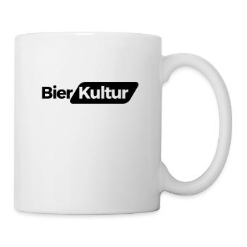 Bierkultur black & white - Tasse - Weiß - Rechts